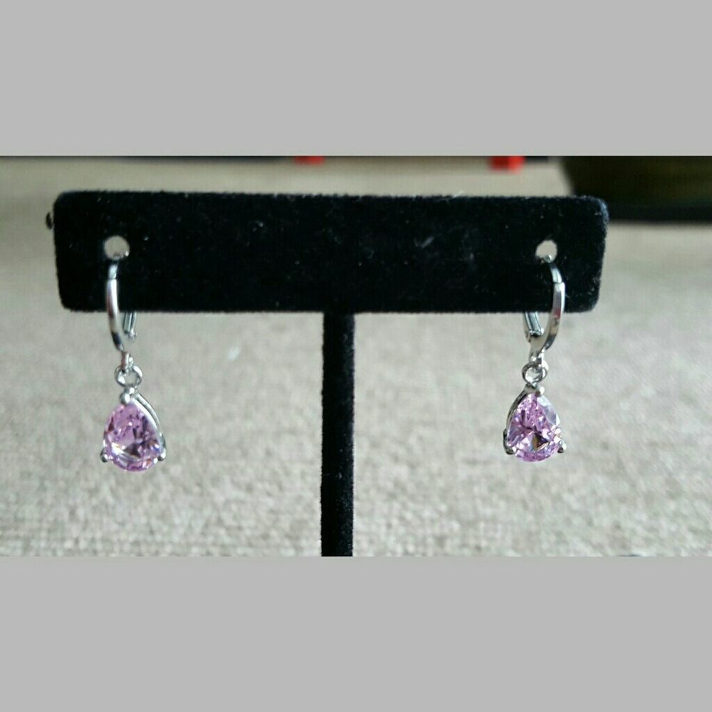 Rose Quartz Dangle Earrings
